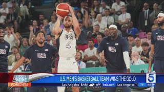 US mens basketbal team beats France to win Olympic gold medal [upl. by Schnabel429]