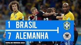 BRASIL 1 X 7 ALEMANHA  MELHORES MOMENTOS   GLOBO HD 720p  COPA DO MUNDO 2014 [upl. by Enait]