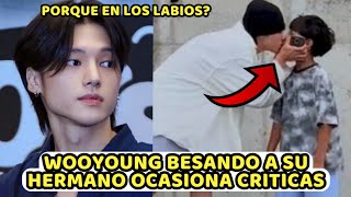 EL VIDEO DE WOOYOUNG DE ATEEZ BESANDO A SU HERMANO EN LOS LABIOS RECIBE COMENTARIOS INAPROPIADOS [upl. by Mauchi243]