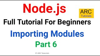 Import Modules  Ep 6  Node JS Tutorial For Beginners [upl. by Mccallion220]