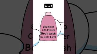 4 in 1 shampoo Animation memes animationmeme shorts [upl. by Buyers301]