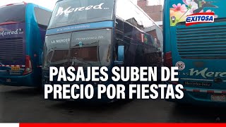 🔴🔵¡Atención Pasajes de buses interprovinciales ya están aumentando de precio por Fiestas Patrias [upl. by Sherwood]