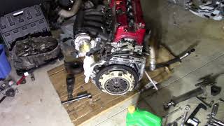 RSX AWD All Wheel Drive Conversion Part 39 K20z3 internals into 0206 CRV transmission [upl. by Denbrook336]