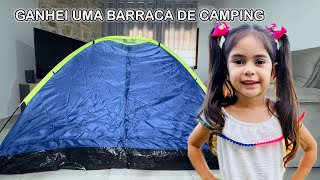 GANHEI UMA BARRACA DE CAMPING  Vou acampar na floresta  🤣🤣 [upl. by Britni]