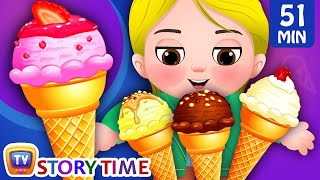 Greedy Little Cussly  Ice Cream and Many Bedtime Stories for Kids in English  ChuChuTV Storytime [upl. by Purdy106]