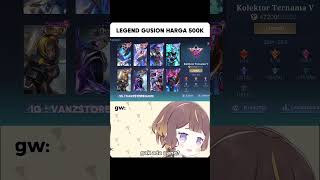 SKIN LEGEND GUSION CUMA 500K🚀 mobilelegends mlbb mlbbindonesia [upl. by Olaznog925]