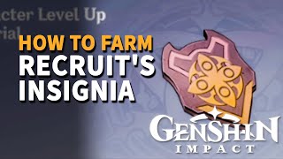 Recruits Insignia Genshin Impact How to farm [upl. by Cross]