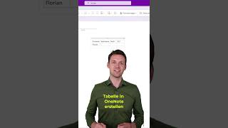 Tabelle in OneNote erstellen 💯 Excel tipps Tricks microsoftambassador [upl. by Karrie]