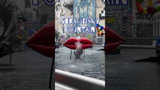 📍Stravinsky Fountain  Rue Brisemiche 75004 parisvlog fransa paris fransadayasam yurtdisi [upl. by Olva296]