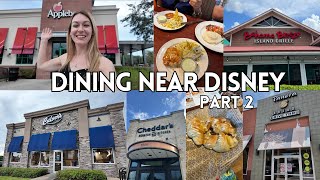 Dining Near Disney Bahama Breeze Panera Bread Culvers Cheddars Applebees Restaurants Part 2 [upl. by Anilev38]