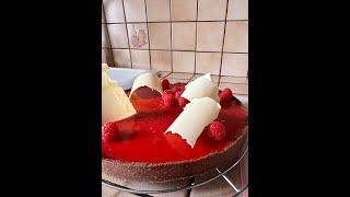 Tarte choco crémeux framboise gelée orange sanguine [upl. by Enyamert]