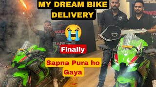 Finlly apni KawasaKi Ninja ZX10r 2024 ki Delivery  1st in Hyderabad  Dream Bike [upl. by Aviv257]