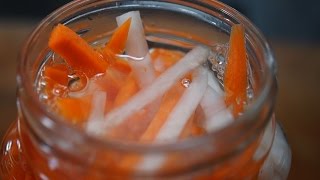 How to Pickle Radish and CarrotQuick and Easy Recipe [upl. by Corbett]