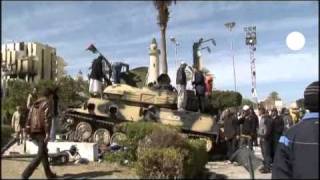 Libyan state television reports Gaddafi victories [upl. by Pinsky]