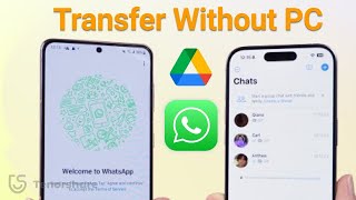 Transfer Whatsapp Messages from Android to iPhone Using Google Drive Without PC [upl. by Aihsinat]