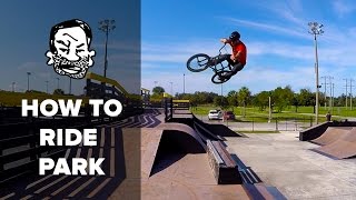 BMX Basics  7 Skatepark Skills [upl. by Lorene966]