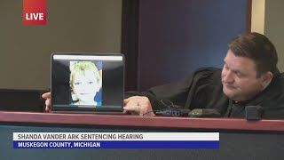 Michigan judge sentences Shanda Vander Ark to life without parole [upl. by Mady620]