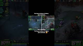 GT 1030 Vs GTX 1050 Tİ Dota 2 [upl. by Kassel]