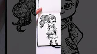 DIV cartoon character easy drawing ideas art drawing viralvideo status shorts bts youtube [upl. by Abbi]