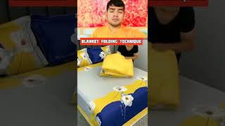 Best blanket folding technique trending shorts shortsviral youtubeshorts youtubevideos shorts [upl. by Orsay]