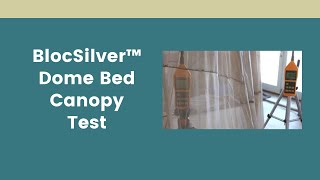 BlocSilver Dome Bed Canopy Test  EMF Protection [upl. by Rudyard960]