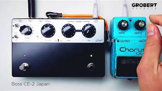 GROBERT EFFECTS  THE ONE  Boss CE1 Chorus Ensemble 11 Clone vs Boss CE2  Stratocaster demo [upl. by Aitnas]