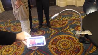 OLEDCOMM shows LiFi 10mbitps Internet by Light [upl. by Artinad711]