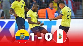 ECUADOR vs PERÚ 10  RESUMEN y GOLES  Eliminatorias Sudamericanas 2026 [upl. by Eelrihs577]