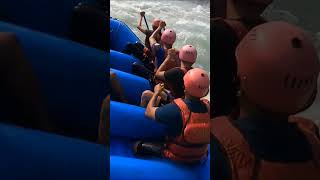 Our first Rafting experience 🫣 music rafting rishikesh adventure friends trending [upl. by Ignaz]