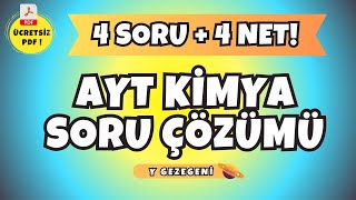 🔥 4 SORUDA AYT KİMYA 4 NET aytkimya [upl. by Abran]