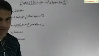 Class 12 Computer Science Chapter 5 Constructor and Destructor Video 2 [upl. by Rabbaj]