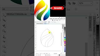 Creative logo in coreldraw coreldraw letter logo how to create logo coreldrawtutorial corellogo [upl. by Hulton151]