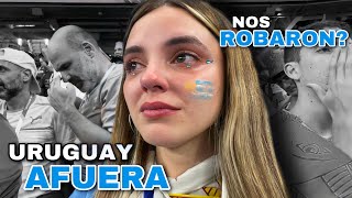 Uruguay ELIMINADO del MUNDIAL  Reacción URUGUAY VS GHANA desde el estadio en QATAR 😭⚽️ [upl. by Anisirhc]