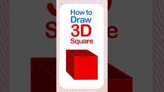 3D square tutorial for beginners  how to draw 3d square shape  wit buddies  youtube shorts [upl. by Aihtebat37]