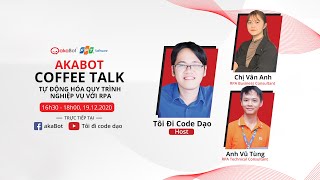 Livestream về RPA và AI Tại sao các công ty lớn chi triệu đô mua và áp dụng RPA [upl. by Akeenat]