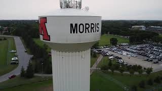 Drone Flyby  University of MinnesotaMorris Cougar Football Homecoming Game 9724 [upl. by Cordey]