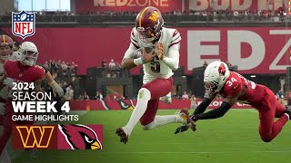 Washington Commanders vs Arizona Cardinals Game Highlights  NFL 2024 Season Week 4 [upl. by Montfort]