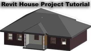 Revit House Project Tutorial For Beginners 2d House Plan And 3d House Model [upl. by Anomas209]