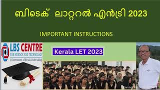 BTech Through Lateral Entry 2023  Apply Now  Poly to BTech  KTU Kerala LET [upl. by Yelats]