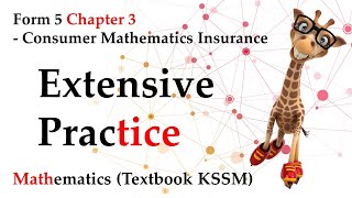 Form 5 Mathematics KSSM Chapter 3  Consumer Mathematics Insurance  Extensive Practice [upl. by Fechter]