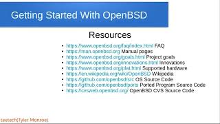 Getting Started With OpenBSD [upl. by Lassiter]