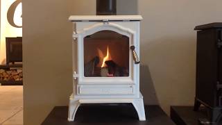 ESSE Flued Gas Stove 500 Vista in white 15  35kW heat output 722 efficiency [upl. by Fante379]