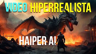 Cómo hacer videos HIPERREALISTAS con HAIPER 🟡La IA GRATIS que METE MIEDO a SORA [upl. by Nnasus]