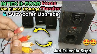 intex it500b suf home theater Speakers Pin Replace  51 home theater intex 500w subwoofer Change ✔ [upl. by Now104]