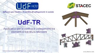 FaTA Next progettazione di collegamenti per travature reticolari con UdF Next [upl. by Eixor330]