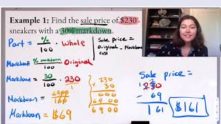 Markups and Markdowns Percent Problems [upl. by Eugatnom]