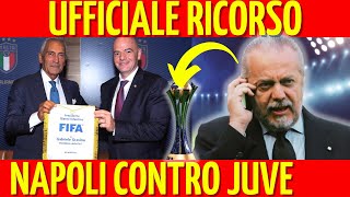 CLAMOROSO DE LAURENTIIS NON SI ARRENDE RICORSO CONTRO LA JUVE PRONTO MONDIALE PER CLUB A RISCHIO [upl. by Kcirddor521]