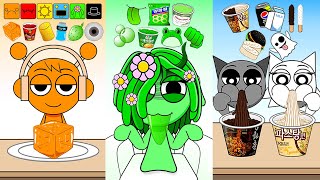 Incredibox Sprunki Color Emoji Mukbang  Cartoon Animation  MOOMOOSTUDIO [upl. by Peta]