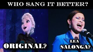 Lea Salonga VS Original Singers  Disney SONG Battle [upl. by Balfore]