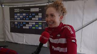 Cecilie Uttrup Ludwig  Interview at the start  Womens World Championships Road Race 2022 [upl. by Flynn]